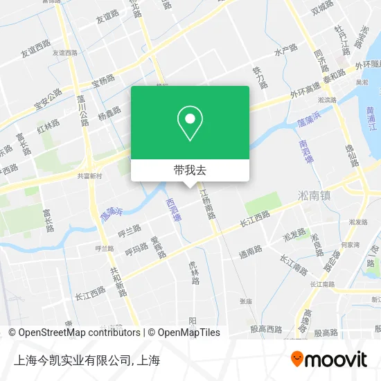 上海今凯实业有限公司地图