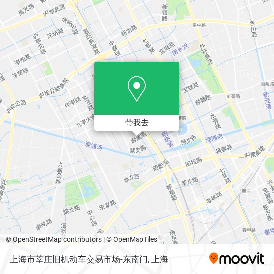 上海市莘庄旧机动车交易市场-东南门地图