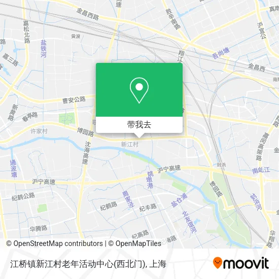 江桥镇新江村老年活动中心(西北门)地图