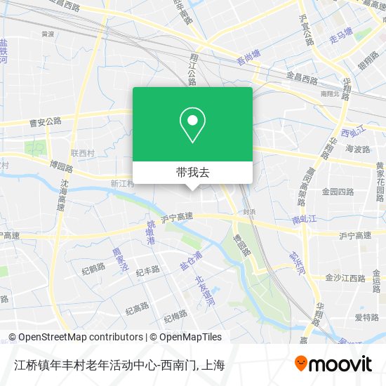 江桥镇年丰村老年活动中心-西南门地图