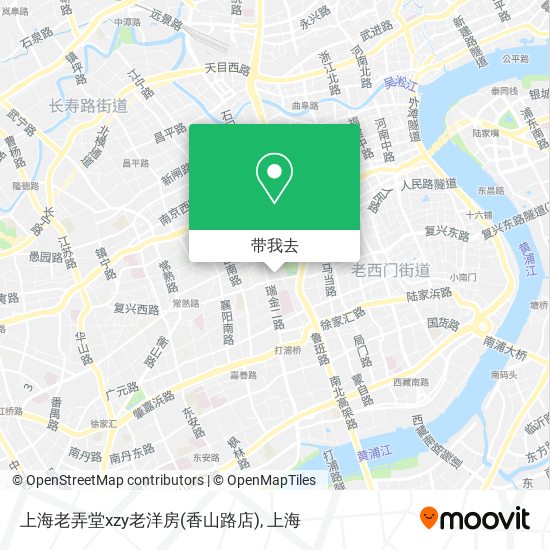上海老弄堂xzy老洋房(香山路店)地图
