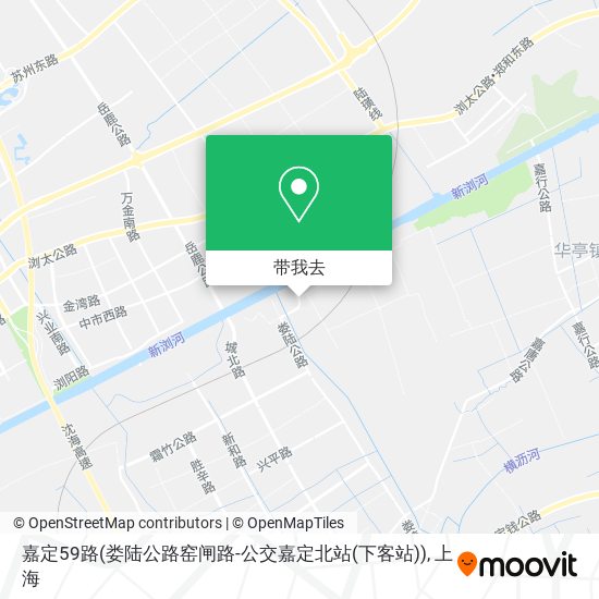 嘉定59路(娄陆公路窑闸路-公交嘉定北站(下客站))地图