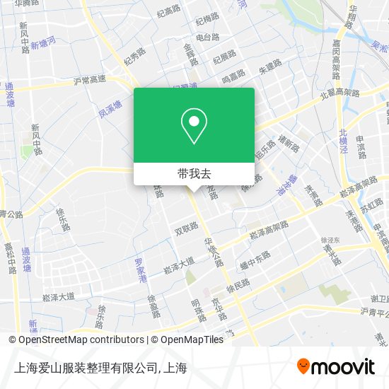 上海爱山服装整理有限公司地图