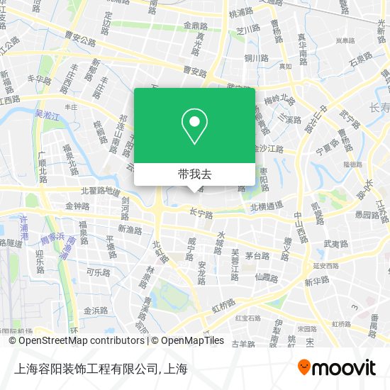 上海容阳装饰工程有限公司地图