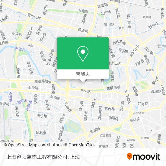 上海容阳装饰工程有限公司地图