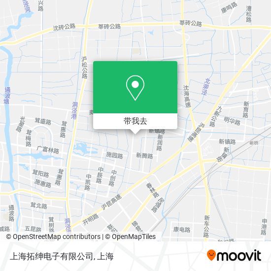 上海拓绅电子有限公司地图