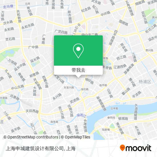 上海申城建筑设计有限公司地图