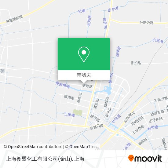 上海衡盟化工有限公司(金山)地图