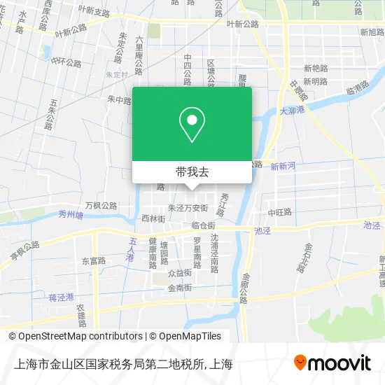 上海市金山区国家税务局第二地税所地图