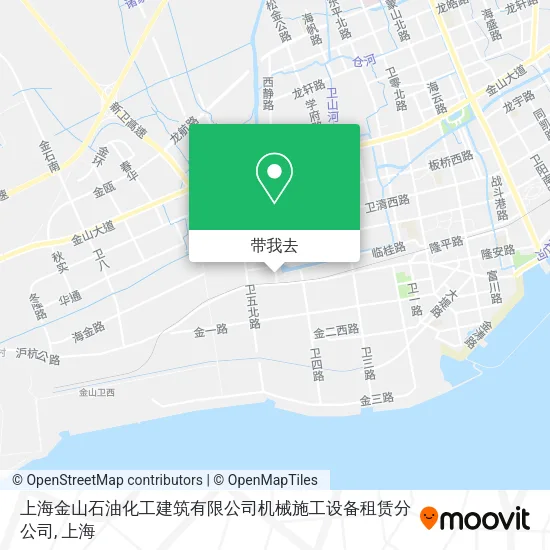 上海金山石油化工建筑有限公司机械施工设备租赁分公司地图