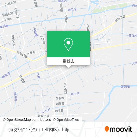 上海纺织产业(金山工业园区)地图