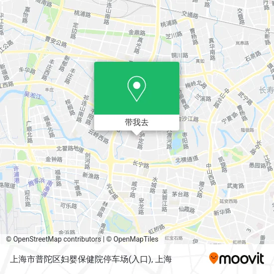 上海市普陀区妇婴保健院停车场(入口)地图