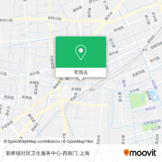 新桥镇社区卫生服务中心-西南门地图