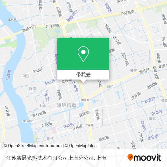 江苏鑫晨光热技术有限公司上海分公司地图