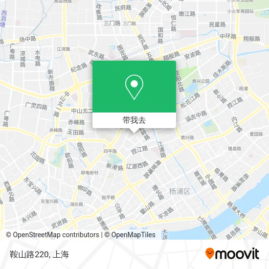 鞍山路220地图
