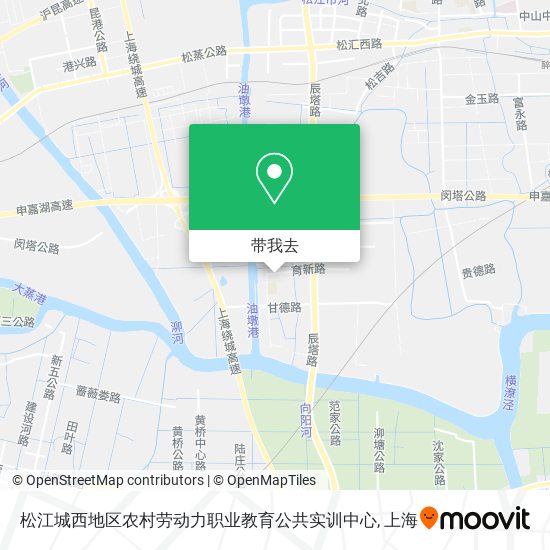 松江城西地区农村劳动力职业教育公共实训中心地图