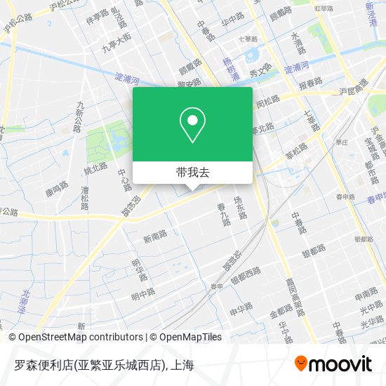 罗森便利店(亚繁亚乐城西店)地图