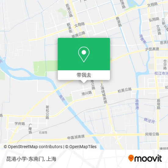 昆港小学-东南门地图