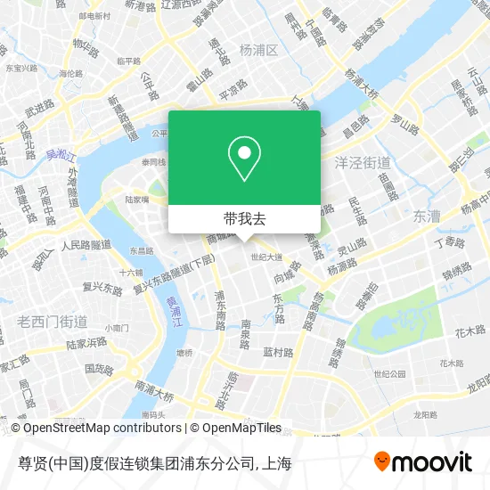 尊贤(中国)度假连锁集团浦东分公司地图
