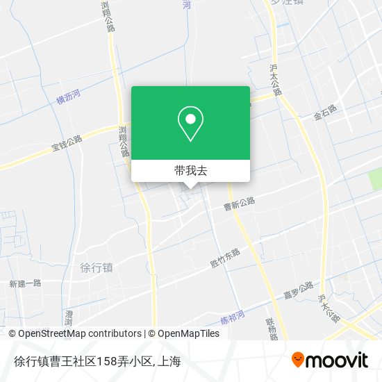 徐行镇曹王社区158弄小区地图