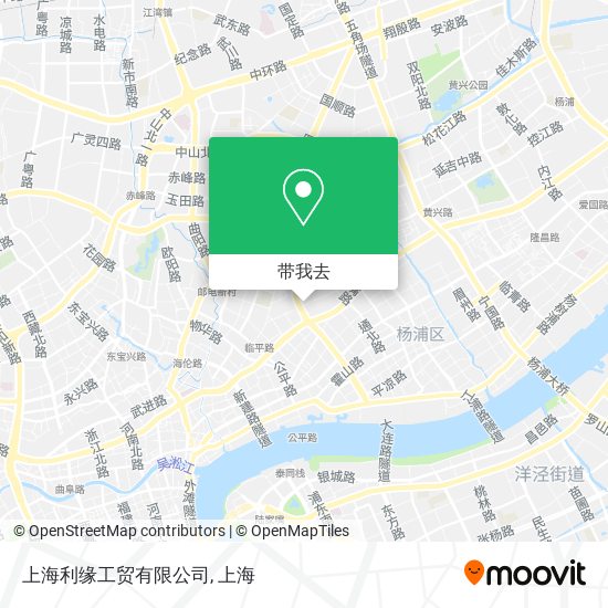 上海利缘工贸有限公司地图