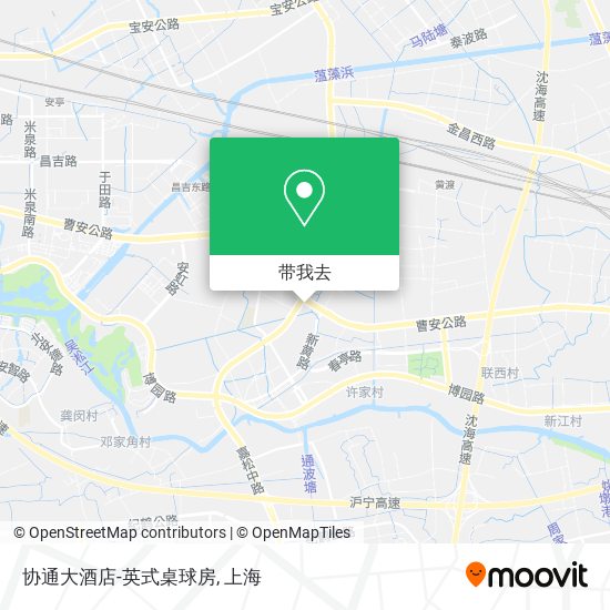 协通大酒店-英式桌球房地图