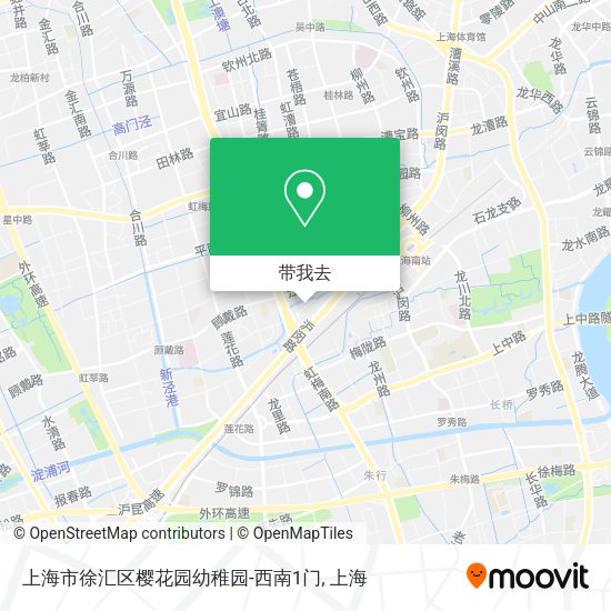 上海市徐汇区樱花园幼稚园-西南1门地图
