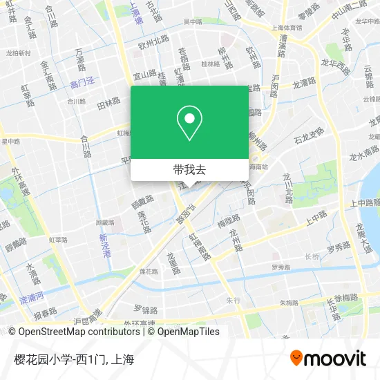 樱花园小学-西1门地图