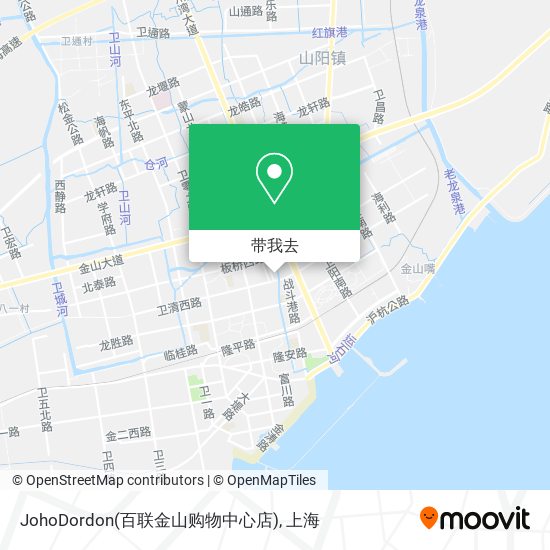 JohoDordon(百联金山购物中心店)地图