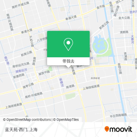 蓝天苑-西门地图