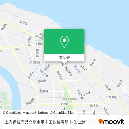上海保税商品交易市场中国铁路贸易中心地图