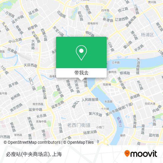 必瘦站(中央商场店)地图