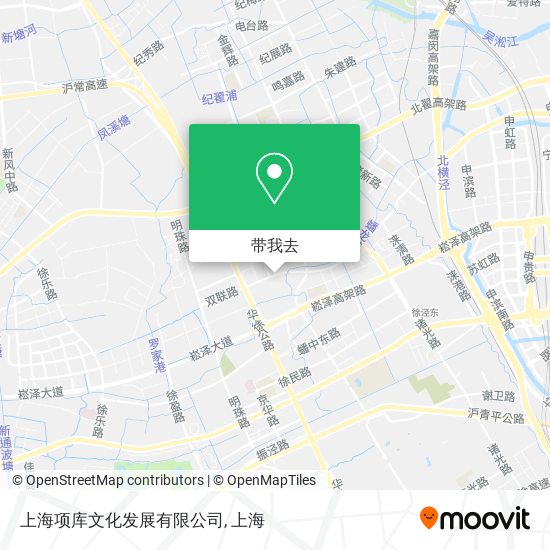 上海项库文化发展有限公司地图