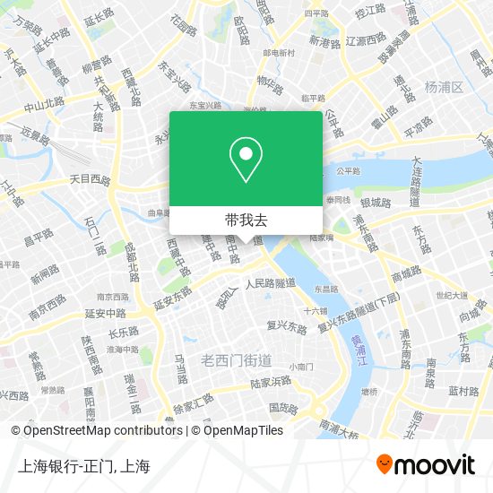 上海银行-正门地图