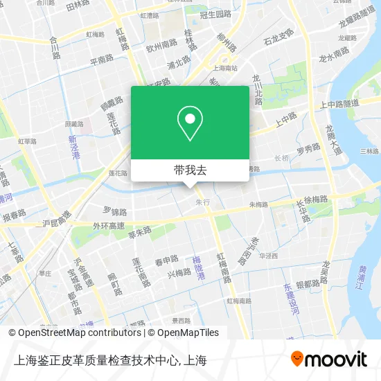 上海鉴正皮革质量检查技术中心地图
