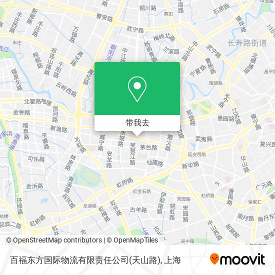 百福东方国际物流有限责任公司(天山路)地图