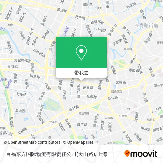 百福东方国际物流有限责任公司(天山路)地图