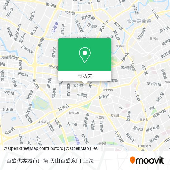 百盛优客城市广场-天山百盛东门地图