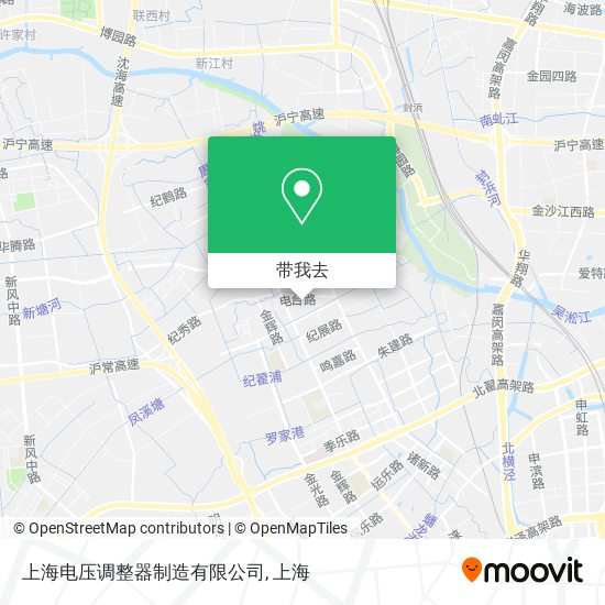 上海电压调整器制造有限公司地图