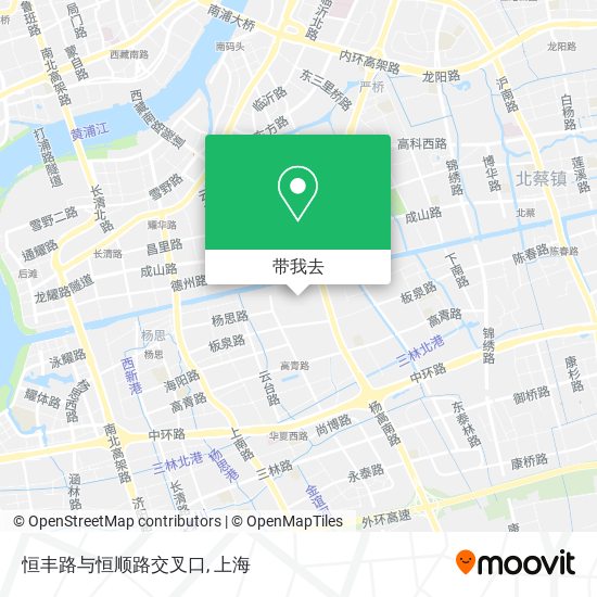 恒丰路与恒顺路交叉口地图