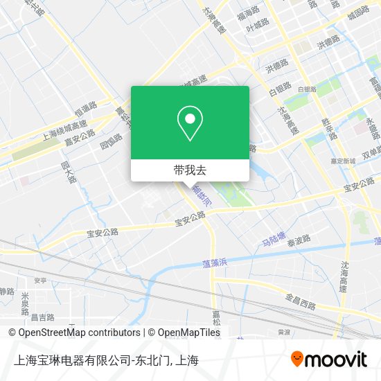 上海宝琳电器有限公司-东北门地图
