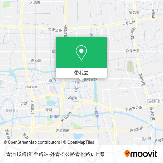 青浦12路(汇金路站-外青松公路青松路)地图