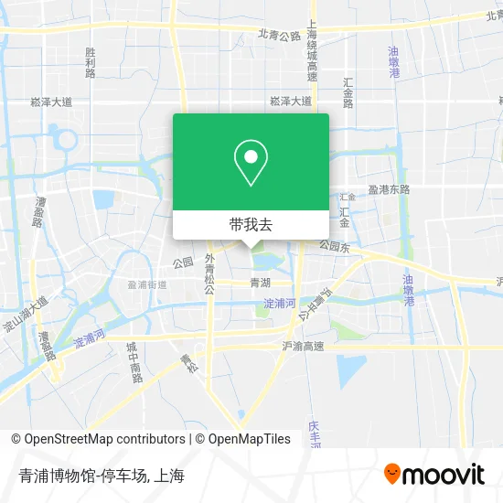 青浦博物馆-停车场地图