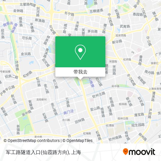 军工路隧道入口(仙霞路方向)地图