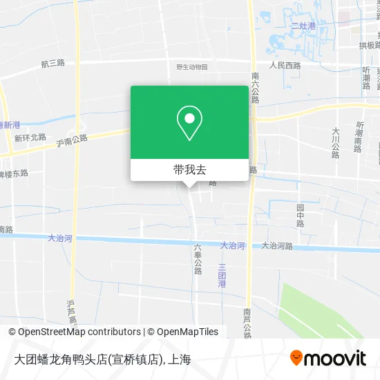 大团蟠龙角鸭头店(宣桥镇店)地图