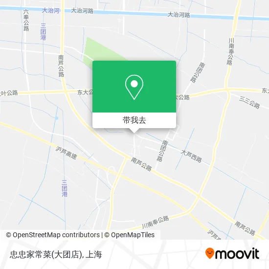 忠忠家常菜(大团店)地图
