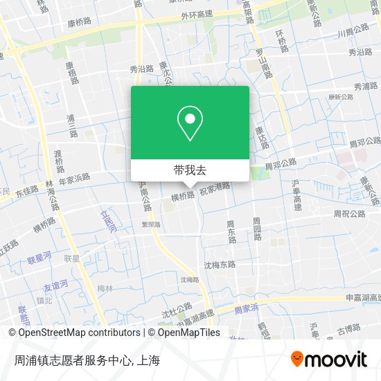周浦镇志愿者服务中心地图