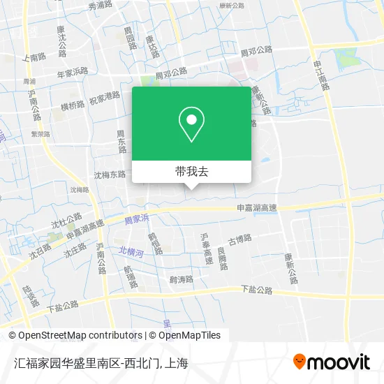 汇福家园华盛里南区-西北门地图