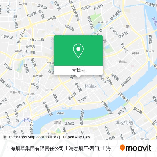 上海烟草集团有限责任公司上海卷烟厂-西门地图