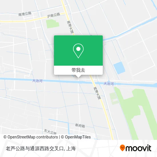 老芦公路与通源西路交叉口地图